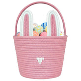 Poschnor Easter basket with bunny ears for egg hunts and home decor.