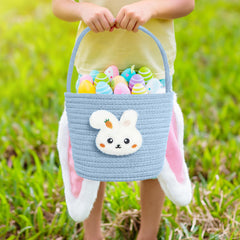 Poschnor Easter basket is versatile for egg hunts, nursery storage, and centerpieces.