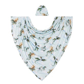 Posh Peanut baby swaddle set with headband for newborn comfort and style