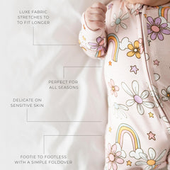 Posh Peanut bamboo viscose fabric texture is breathable and silky-soft.