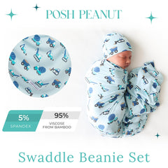 Posh Peanut Construction Cars Beanie – cozy head warmth without overheating