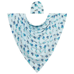 Posh Peanut Construction Cars Swaddle Blanket – breathable fabric for gentle newborn comfort