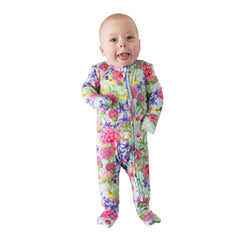 Posh Peanut convertible sleepers footless design for versatile wear and easy diaper changes.