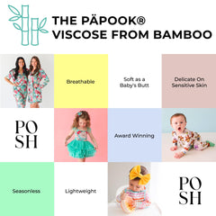 Posh Peanut newborn blanket snuggle scene emphasizes warmth and comforting familiarity