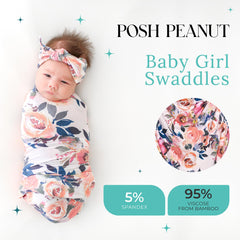 Posh Peanut matching headband with soft fabric for baby style