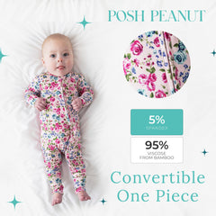 Posh Peanut two-way zipper sleepers allowing top or bottom access at night.