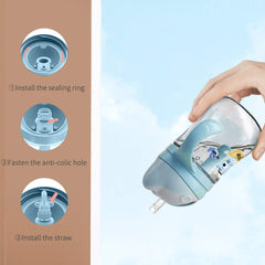 POTATO rotating-handle blue cup supports wrist protection and easy control.