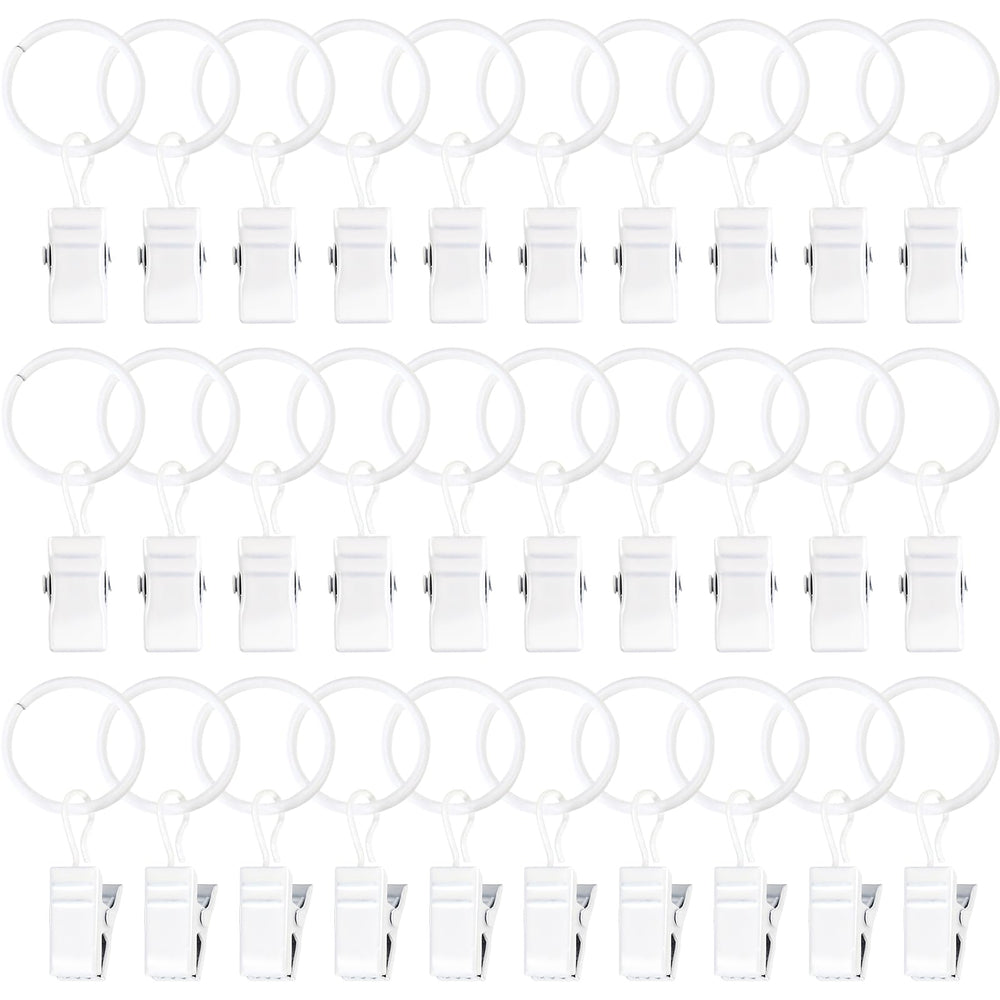 POVETIRE 30 metal ring hooks for headbands—secure display and quick access.