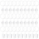 POVETIRE 30 metal ring hooks for headbands—secure display and quick access.
