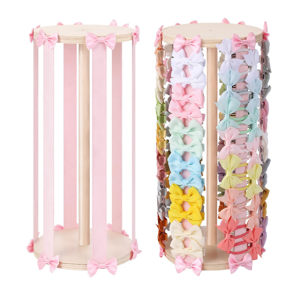 POVETIRE Hair Bow Holder pink neatly stores accessories for quick access