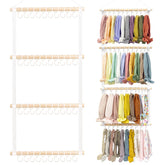 POVETIRE headband holder bows row keeps bows neatly organized on wall