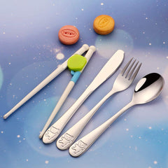 Poylim kids spoons with shallow bowls for small mouths.