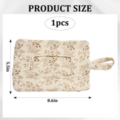 POZHDA Wipes and Diaper Pouch keeps wipes and diapers together for easy changes.