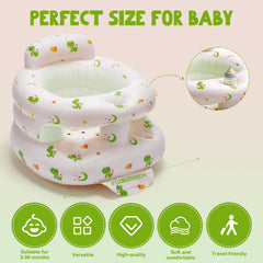 POZMTIORE inflatable baby seat with built-in pump for quick on-the-go setup