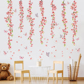 Prabahdak pink cherry blossom wall sticker highlights soft blooms for cozy spaces.