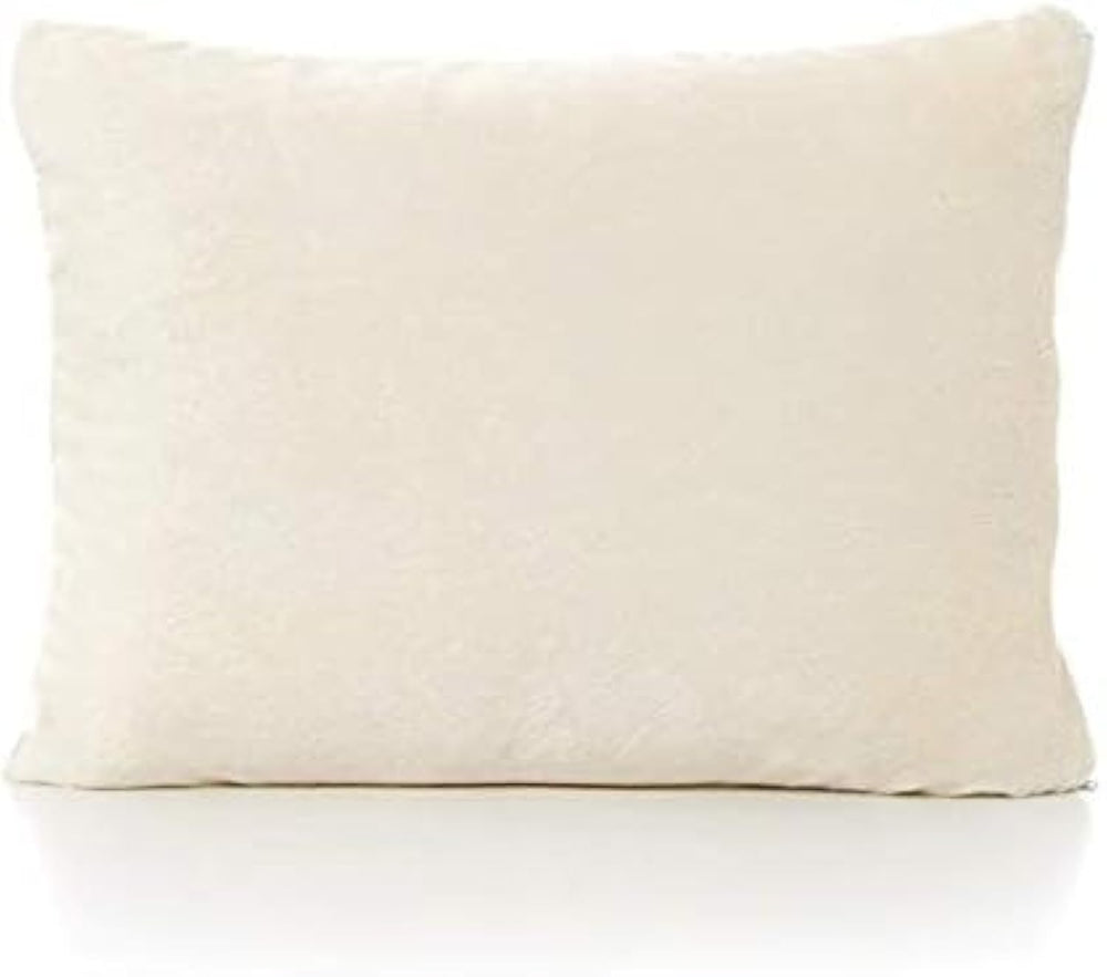 Prajwal Linen toddler pillowcase with zipper in ivory fits 12x16 pillows securely.
