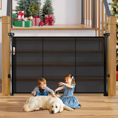 Pravoluxmax 42-inch height gate protecting stairs for child and pet safety