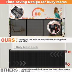 Pravoluxmax mesh lock system clearly indicates locked status