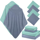Preboun hooded baby towel in soft cotton for gentle drying after bath