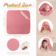 Preboun four-piece muslin towel set highlights soft texture and quick absorption.