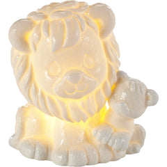 Precious Moments Baby Love Lion LED Nightlight, front view, gentle nursery glow.