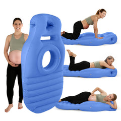 PregSpag pregnancy pillow with belly-hole cradle for comfortable prone sleep