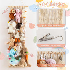 Bohemian-style Pretty Jolly toy storage on a nursery wall