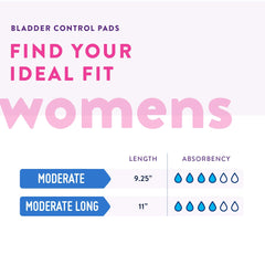 Prevail bladder-control pads discreet-fit under clothing demonstrates subtle daily protection.