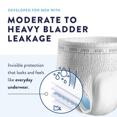 Prevail core technology close-up shows thin, absorbent material for movement.