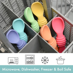 PrimaStella set is dishwasher safe for easy cleaning and quick after-meals care.