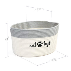 PrimePets basket with handles for easy room-to-room transport.