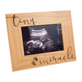 Print Supremacy Tiny Miracle sonogram frame with glass front for ultrasound photos