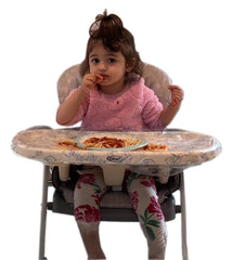 Pristine Aid toddler table cover tray 8pcs fits standard trays for quick mess-free meals