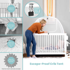 Pro Baby Safety mesh closeup shows airy fabric and clear visibility.