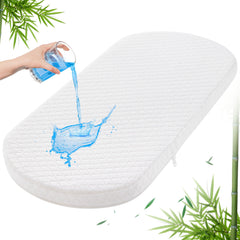 Pro Goleem bassinet pad with waterproof bamboo cover protects foam