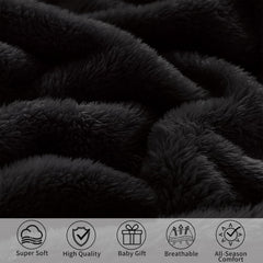 Pro Goleem black baby blanket enhancing nursery decor