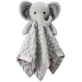 Pro Goleem Elephant Lovey gray plush close-up for baby comfort.