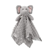 Pro Goleem elephant security blanket keeps babies calm and soothed on the go.