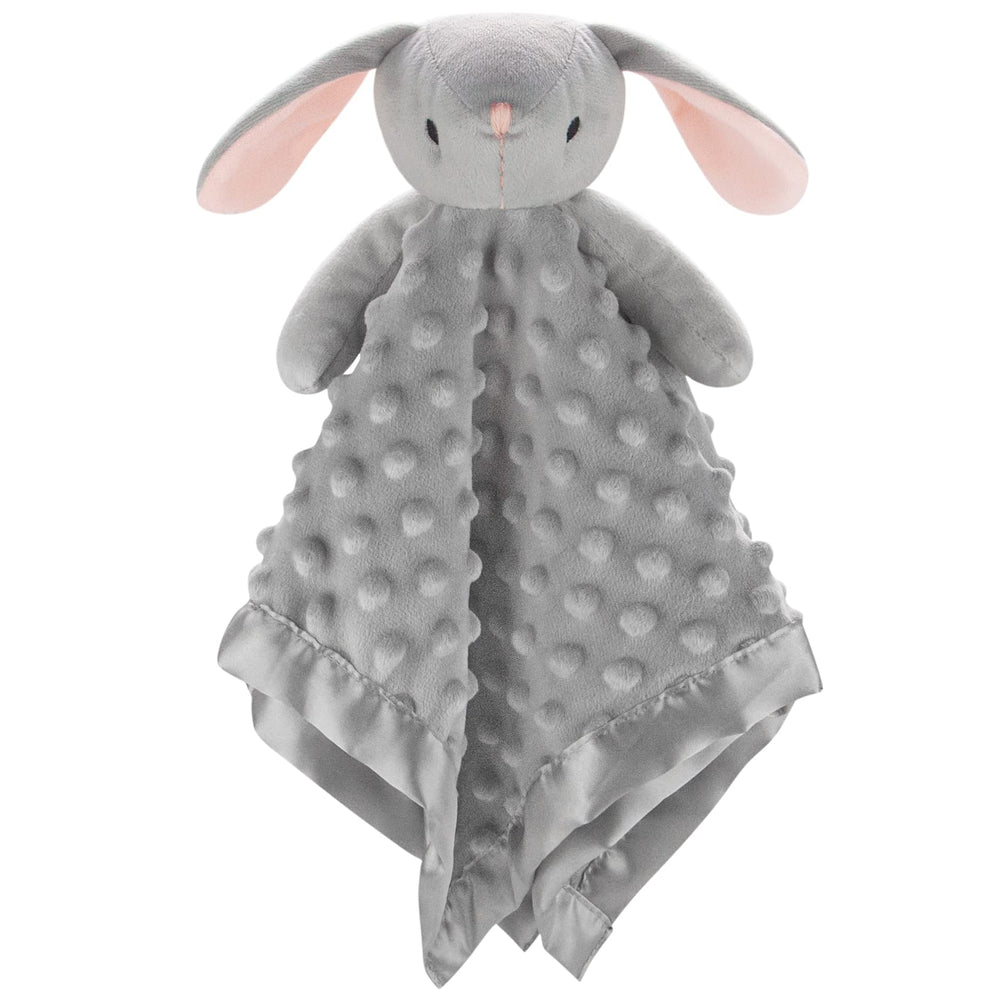 Pro Goleem Loveys Grey Bunny 16inch security blanket calms baby during naptime