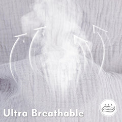Pro Goleem muslin close-up texture showing hypoallergenic fabric for sensitive skin.