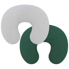 Pro Goleem muslin nursing pillow cover grey front view, breathable comfort.
