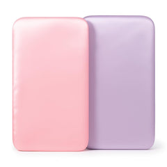 Pro Goleem satin bassinet sheet pink close up showing silky texture for gentle baby comfort