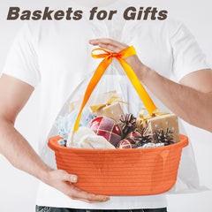 Pro Goleem rope storage basket keeps items organized on any surface.