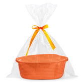 Pro Goleem small woven basket with gift bag and ribbon for gifting.