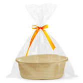 Pro Goleem small woven basket with gift bag and ribbon for easy gifting