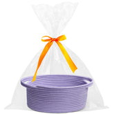 Pro Goleem small woven basket with gift bag and ribbon for easy gifting.