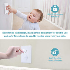 probebi outlet cover with locking design, simple adult removal