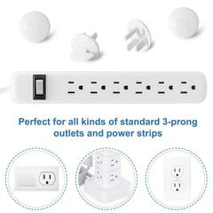PRObebi outlet covers ABS material — durable, child-friendly outlet protection.