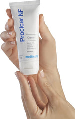 Procicar NF Scar Cream packaging highlights travel-friendly 60g container.