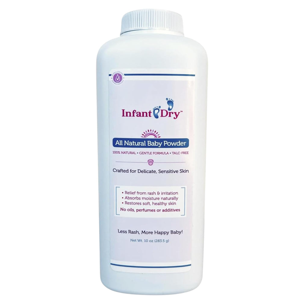 Professional Sellers Group Infant Dry powder in a 10 oz tin, gentle for babies.